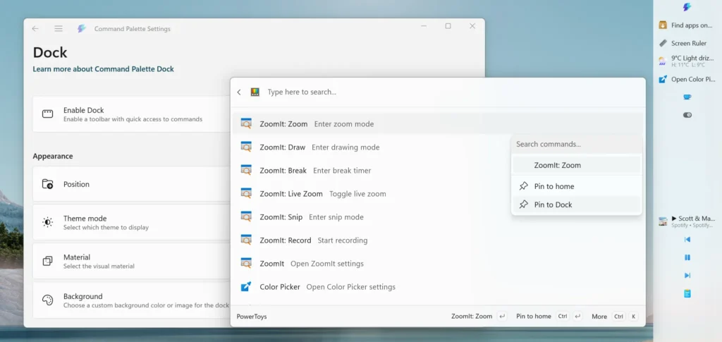 Windows 11 Has a Dock Now: What It Means, How It Works, and Why It Matters 3 CmdPal Settings