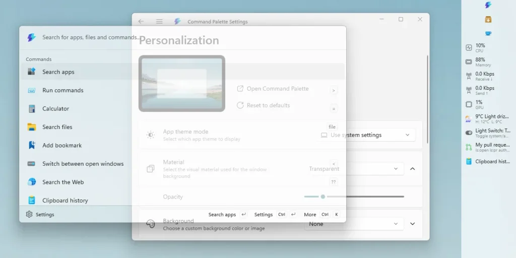 Windows 11 Has a Dock Now: What It Means, How It Works, and Why It Matters 4 Transparent CmdPal