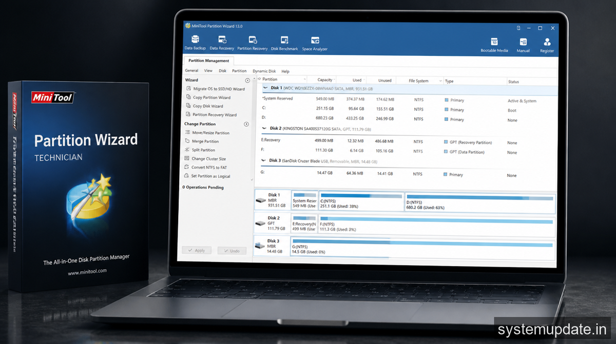 MiniTool Partition Wizard 13.0 Brings Enhanced Disk Management Features