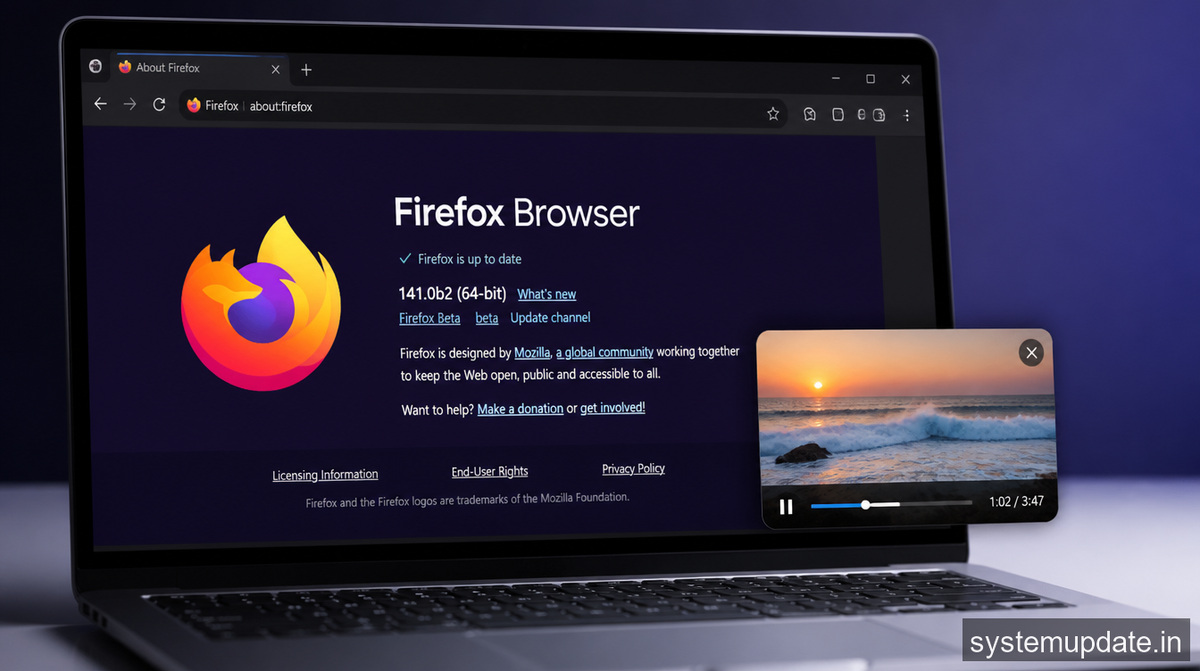 Firefox 141 Beta: Enhanced Picture-in-Picture and WebExtensions API Updates