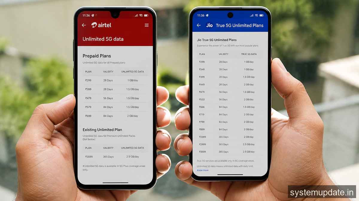 End of Unlimited 5G: What Jio and Airtel Are Actually Doing Now 2 end of unlimited 5g jio and airtel doing this !