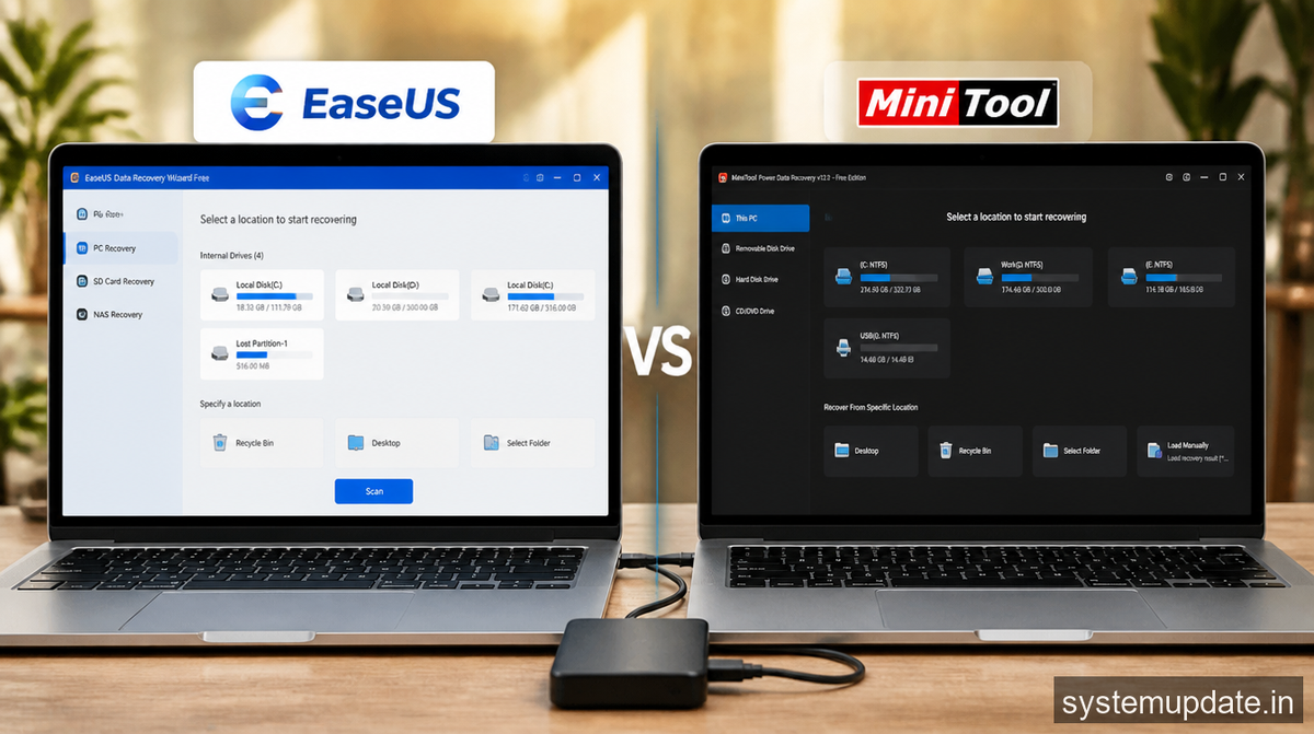 Best Free Data Recovery Software in 2026: EaseUS vs MiniTool Compared 3 Best Free Data Recovery Software in 2026: EaseUS vs MiniTool Compared