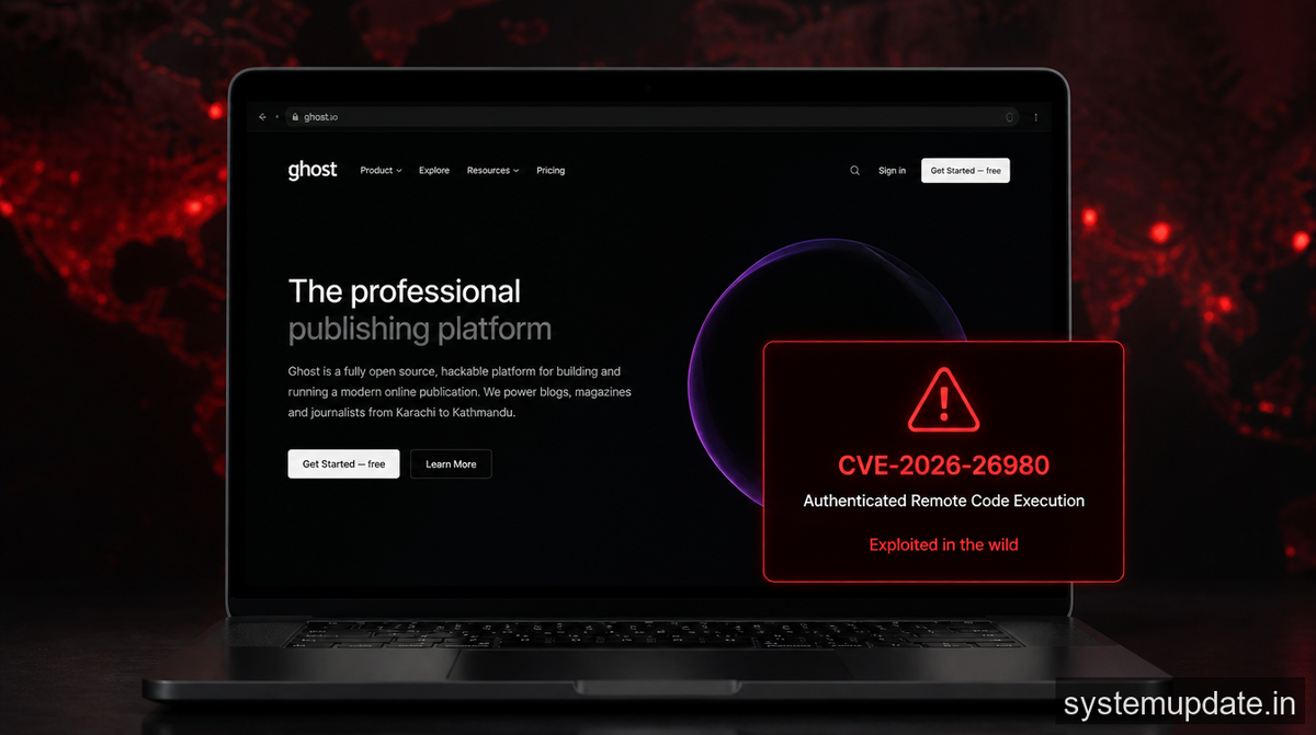 Ghost CMS CVE-2026-26980 Exploited to Hijack 700+ Sites for ClickFix Attacks