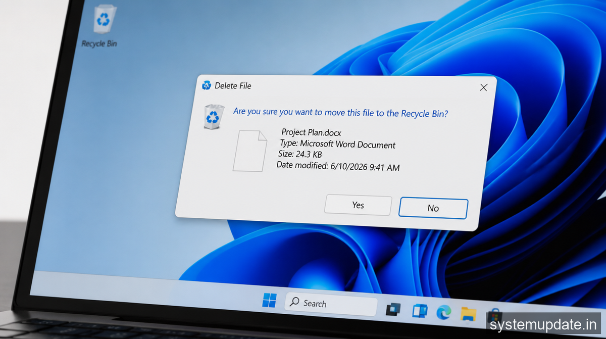 Microsoft: June 2026 Windows updates break Recycle Bin prompts