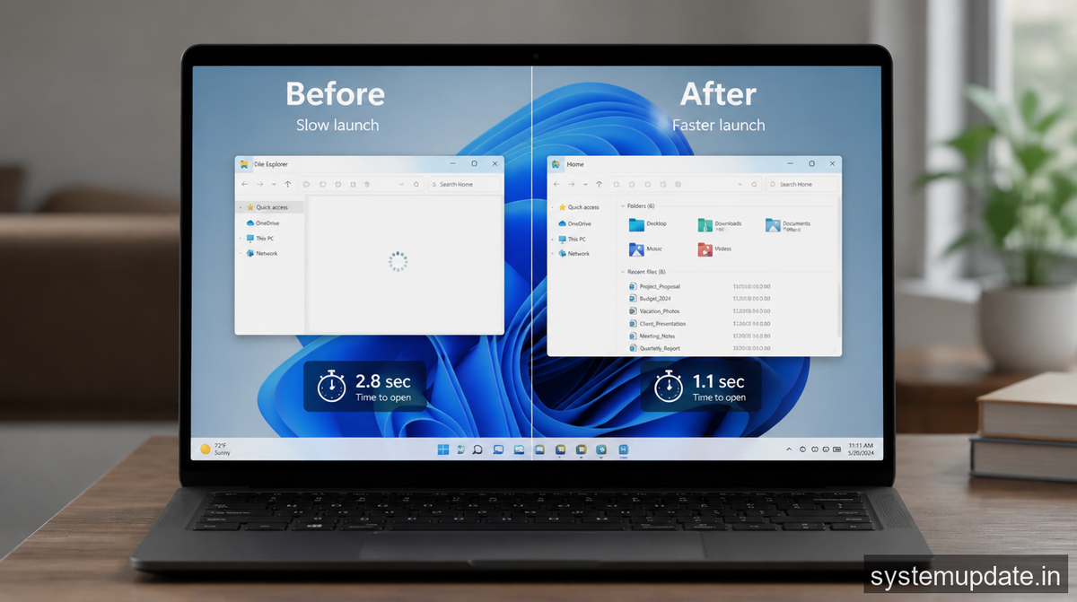 Microsoft Boosts File Explorer Launch Speed in Windows 11